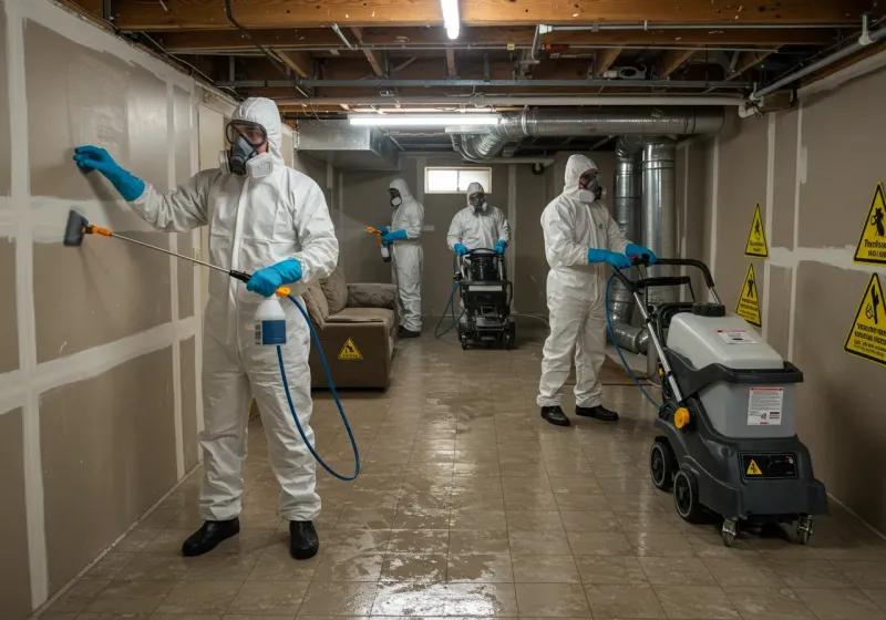 Basement Moisture Removal and Structural Drying process in Boyd County, NE